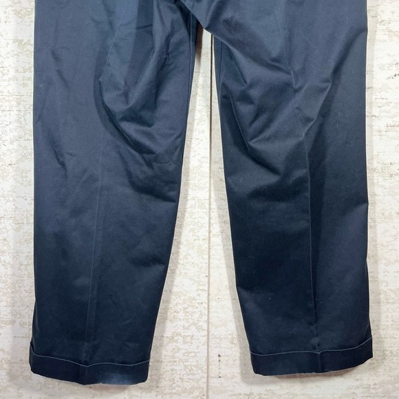 JOSEPH & FEISS Navy Blue Cotton Chinos Slacks w, Cuffed Legs Size 38x30 - Picture 6 of 11